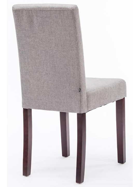 Set 4 scaune de sufragerie Ina stofa cappuccino, gri deschis