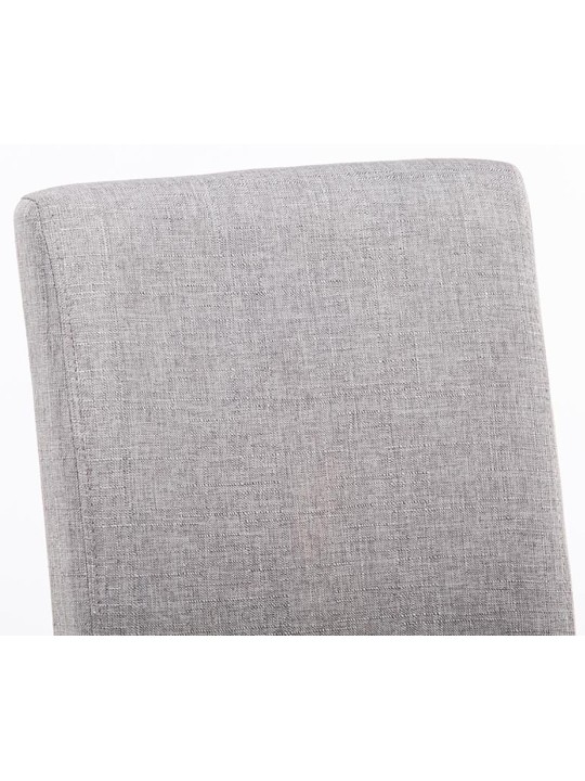 Set 4 scaune de sufragerie Ina stofa, gri deschis