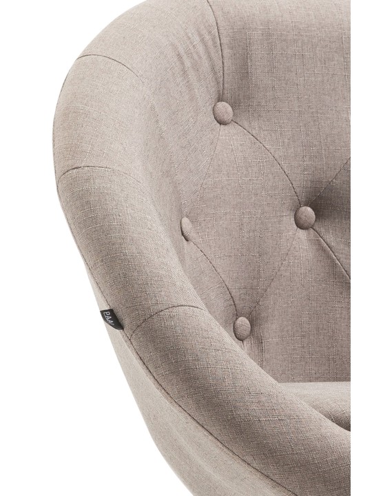 Scaun de bar London V2 stofa crom, taupe