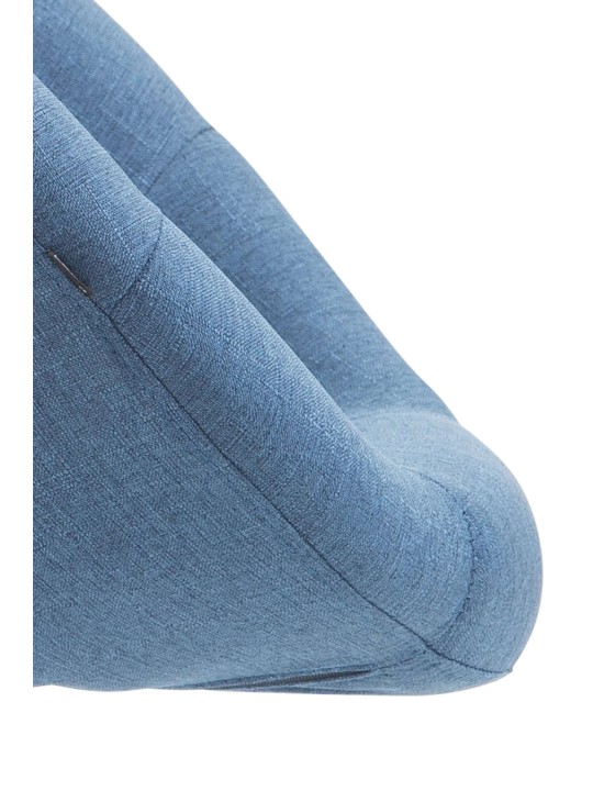 Scaun de bar London V2 stofa crom, albastru