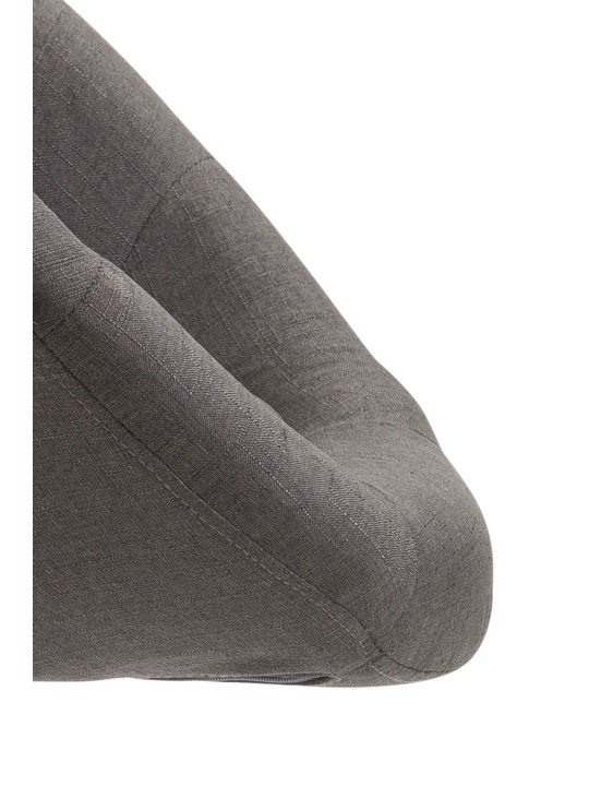 Scaun de bar London V2 stofa crom, gri închis