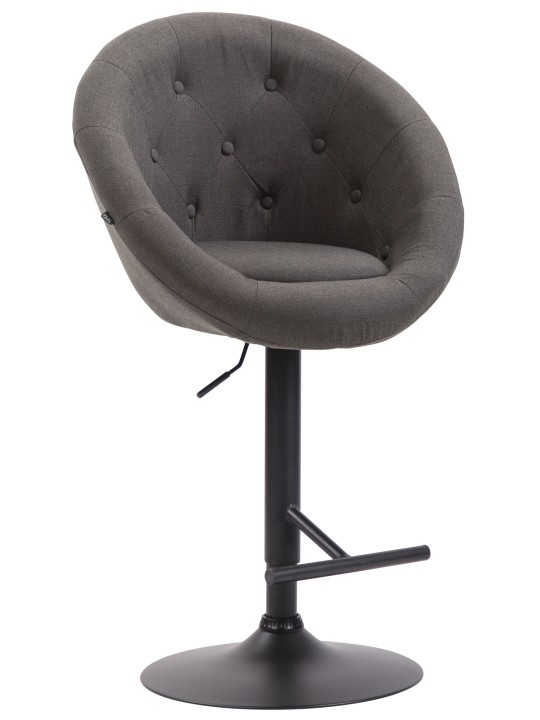 Scaun de bar tesatura London V2, gri închis