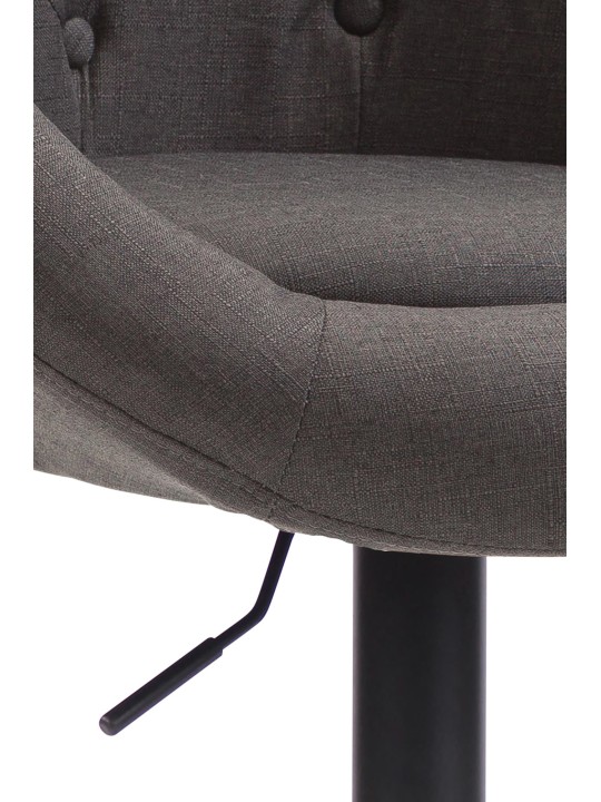 Scaun de bar tesatura London V2, gri închis