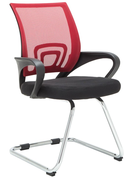 Set 2 scaune vizitator Eureka, roșu