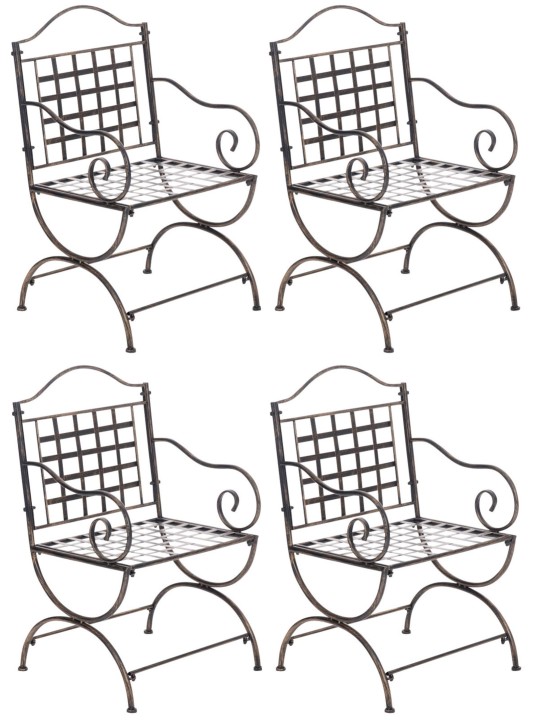 Set 4 scaune Lotta, bronz