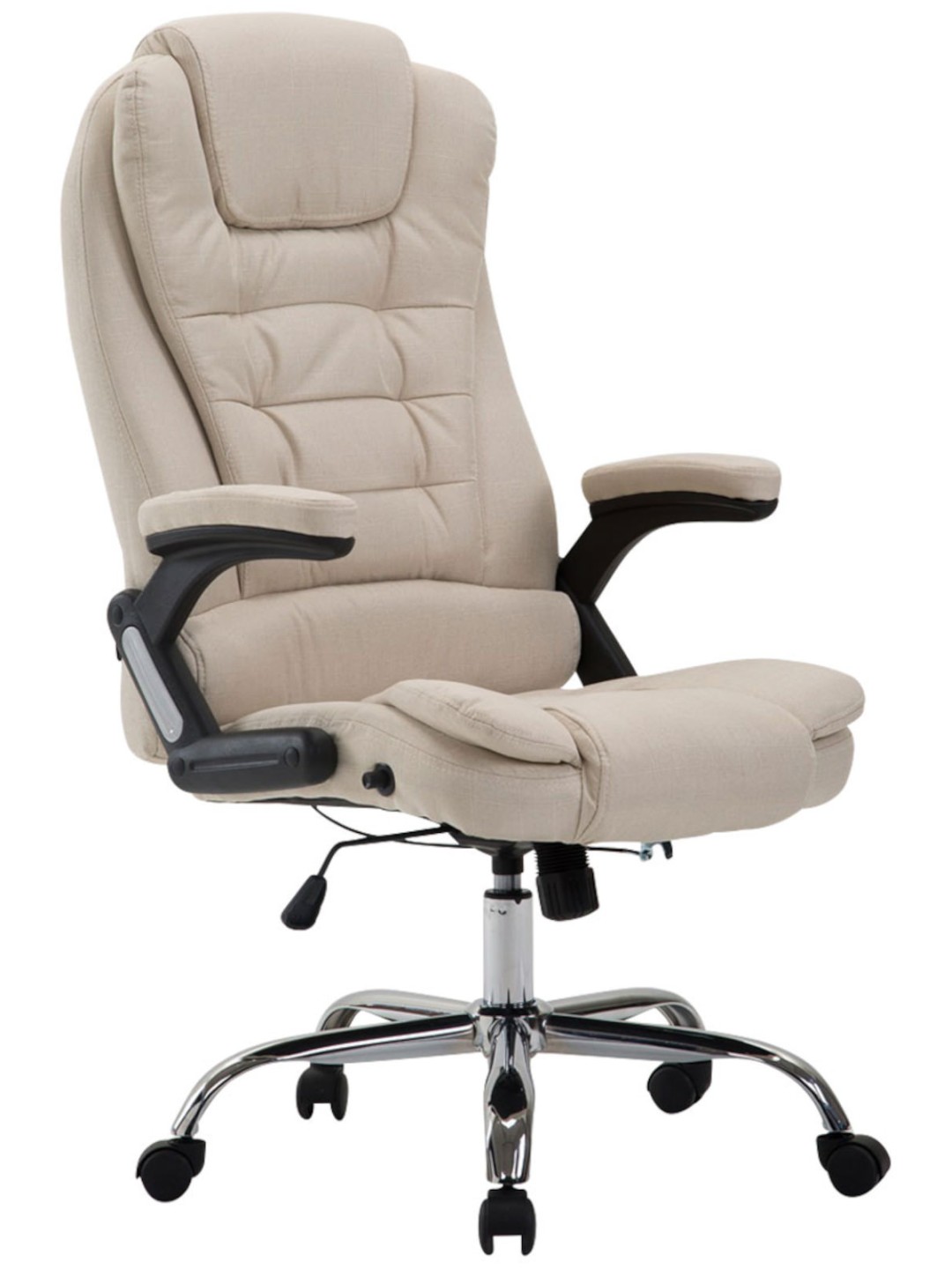 Scaun de birou stofa Thor, crem