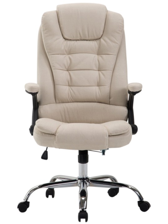 Scaun de birou stofa Thor, crem