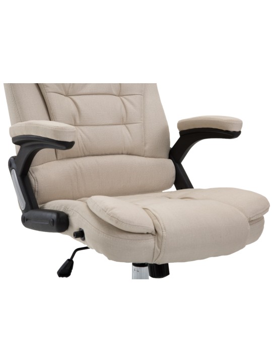 Scaun de birou stofa Thor, crem