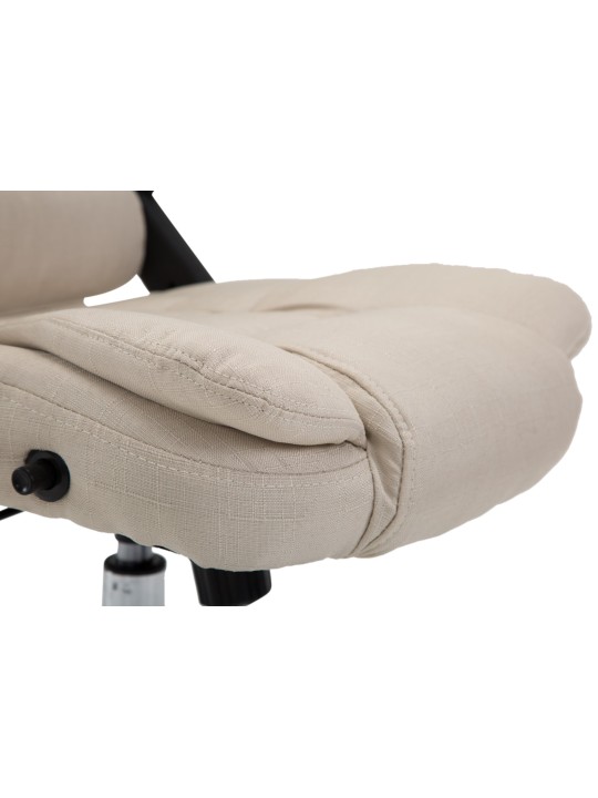 Scaun de birou stofa Thor, crem