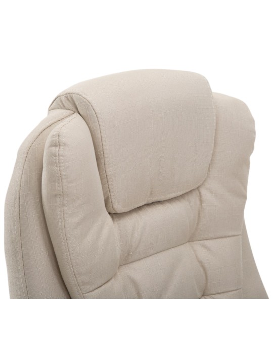 Scaun de birou stofa Thor, crem