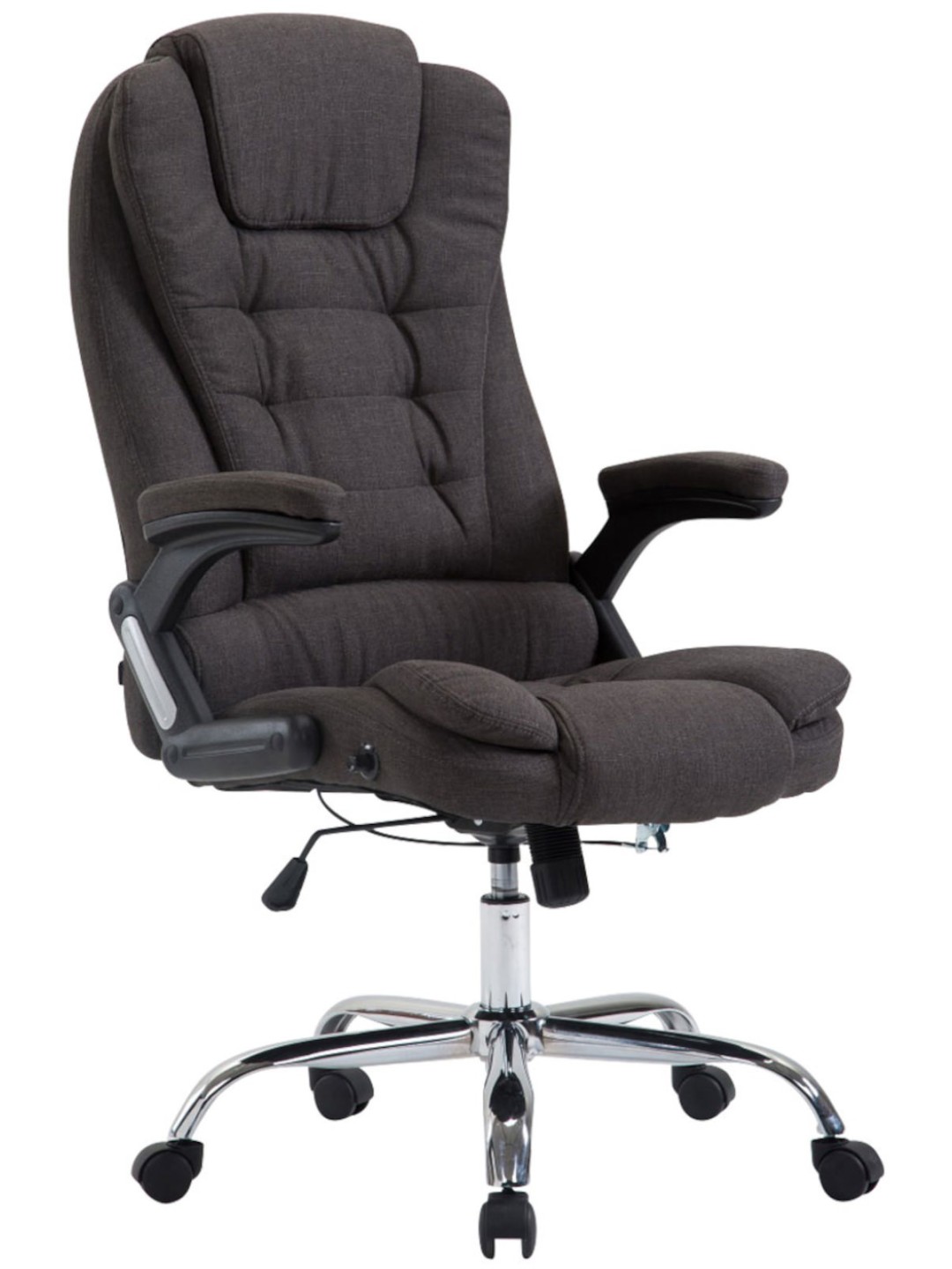 Scaun de birou stofa Thor, gri închis