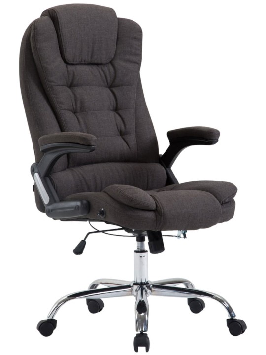 Scaun de birou stofa Thor, gri închis