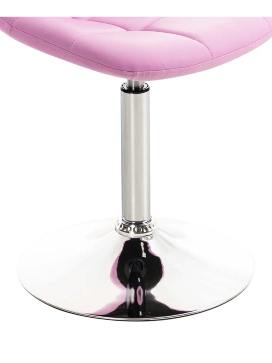 Set 2 scaune Emil imitatie piele, roz