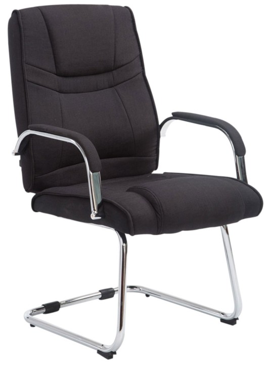 Set 2 scaune stofa Attila, negru Set 2 scaune stofa Attila, negru