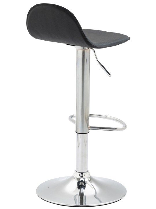 Set 2 scaune de bar Lana V2 crom, negru