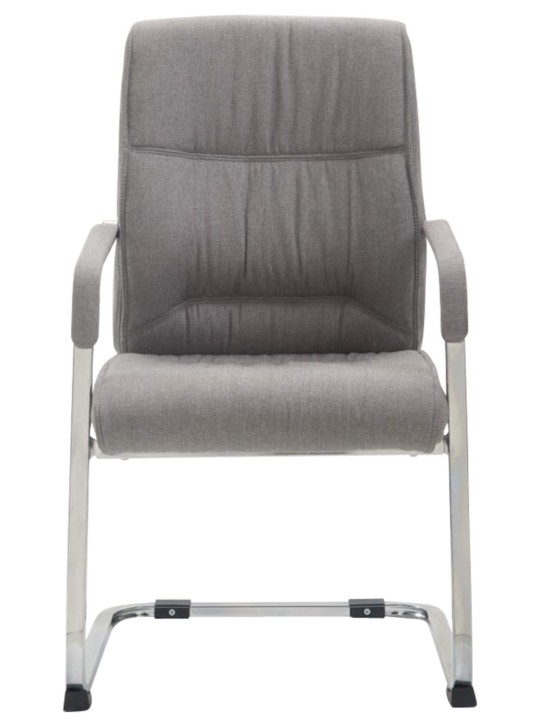 Set 2 scaune cantilever stofa XL Anubis, gri