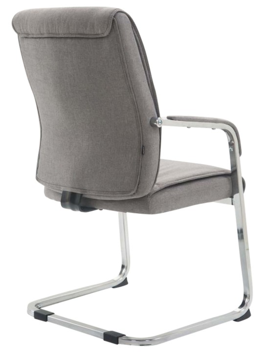 Set 2 scaune cantilever stofa XL Anubis, gri