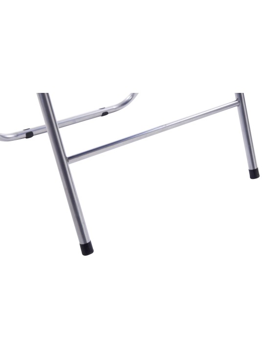 Set 4 scaune pliante Felix, negru/argintiu