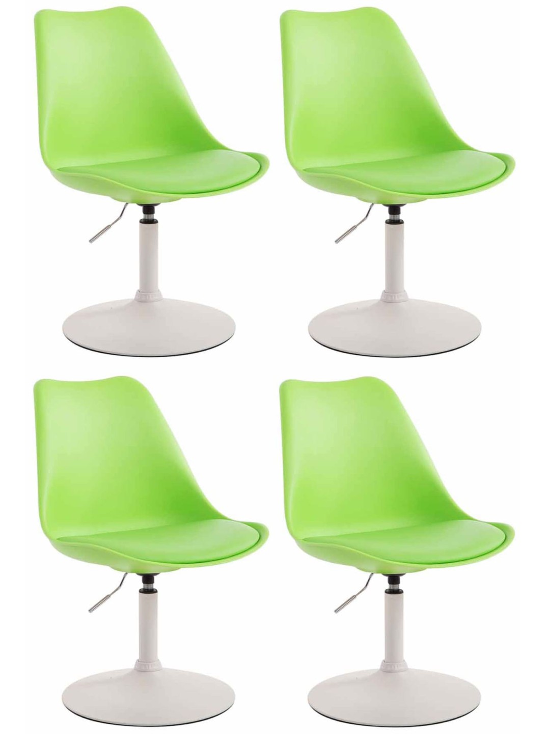 Set 4 scaune de sufragerie Maverick W plastic, verde