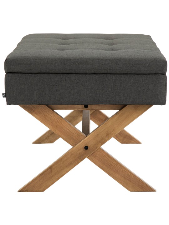 Bancă Namaro stofa antică-luminoasă, gri închis