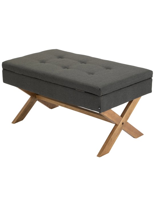 Bancă Namaro stofa antică-luminoasă, gri închis