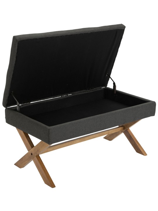 Bancă Namaro stofa antică-luminoasă, gri închis