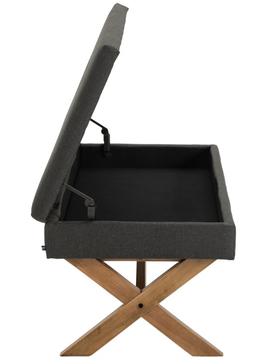 Bancă Namaro stofa antică-luminoasă, gri închis