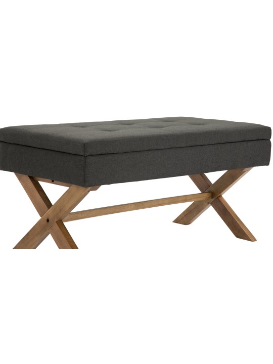 Bancă Namaro stofa antică-luminoasă, gri închis