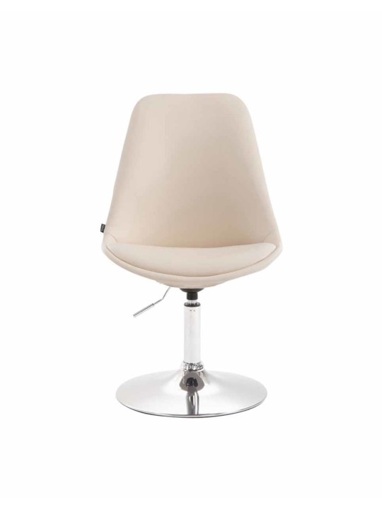 Set 4 scaune de sufragerie Maverick C imitatie piele, crem