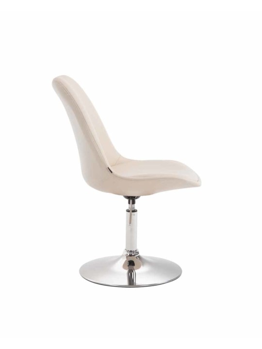 Set 4 scaune de sufragerie Maverick C imitatie piele, crem