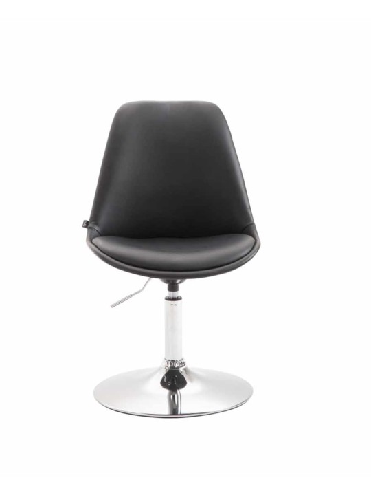 Set 4 scaune de sufragerie Maverick C imitatie piele, negru