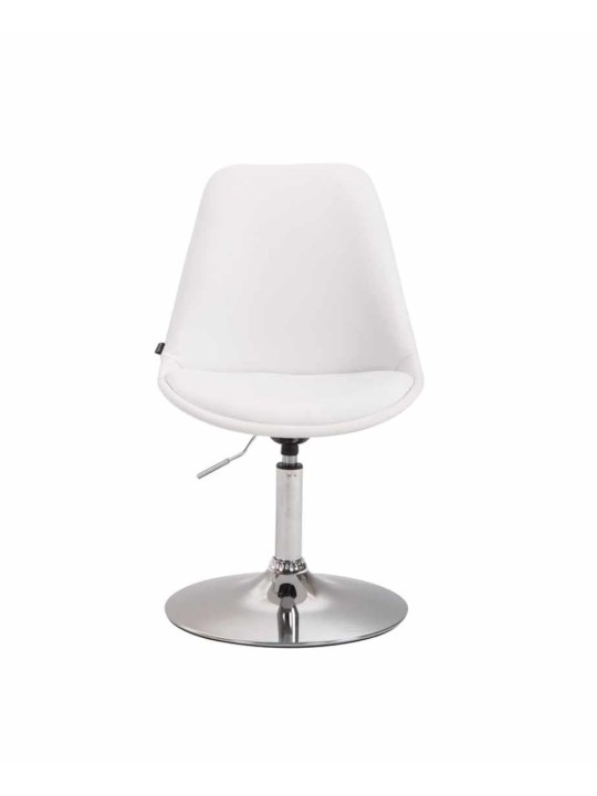 Set 4 scaune de sufragerie Maverick C imitatie piele, alb