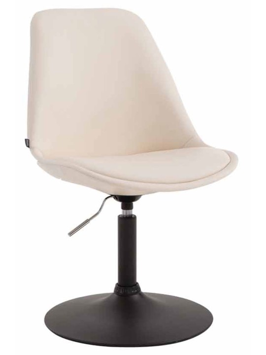 Set 4 scaune de sufragerie Maverick B imitatie piele, crem