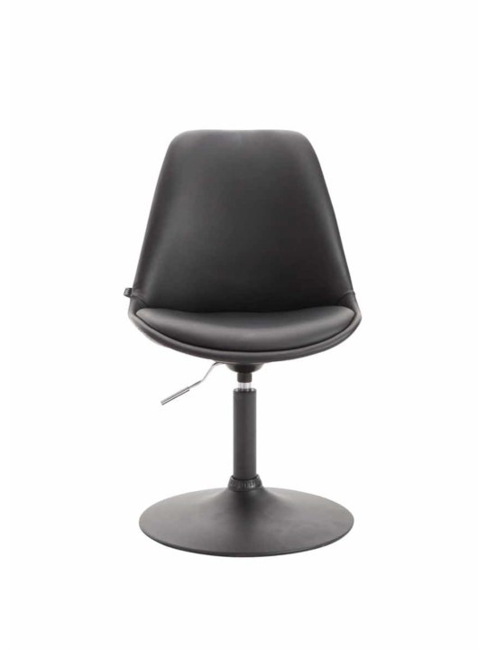 Set 4 scaune de sufragerie Maverick B imitatie piele, negru