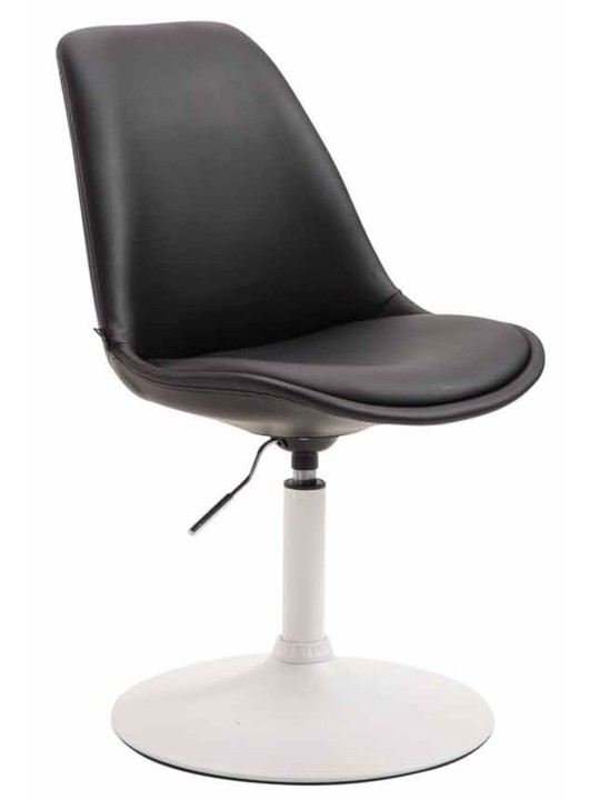 Set 4 scaune de sufragerie Maverick W imitatie piele, negru