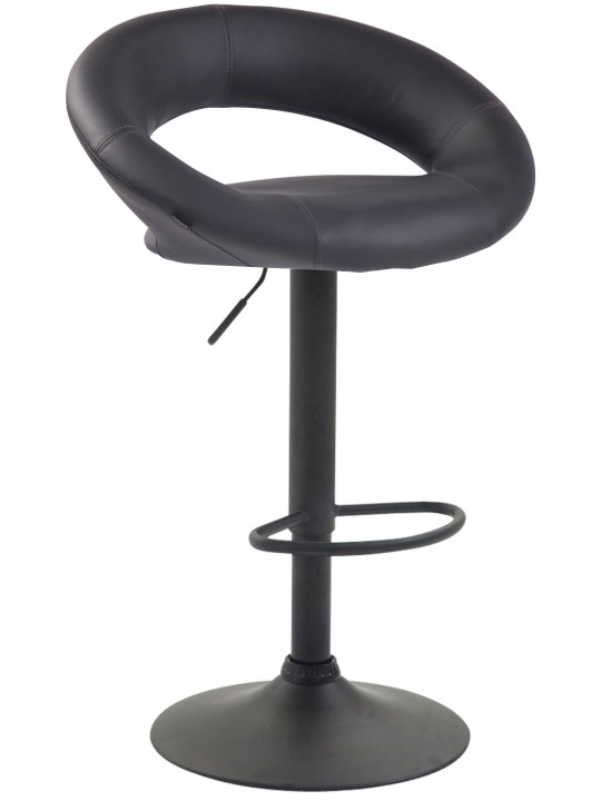 Set 2 taburete de bar Olinda imitatie piele, gri Set 2 taburete de bar Olinda imitatie piele, gri