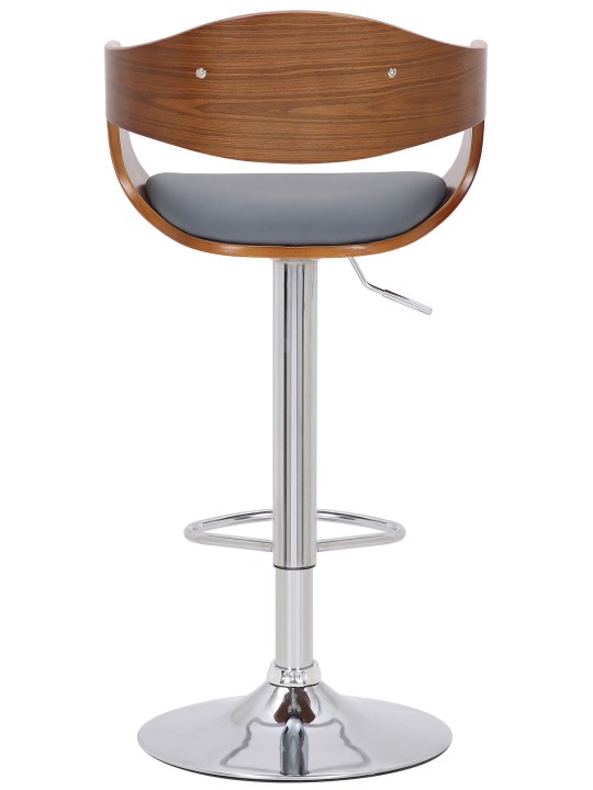 Set 2 scaune de bar Kingston C imitatie piele, nuc/gri Set 2 scaune de bar Kingston C imitatie piele, nuc/gri