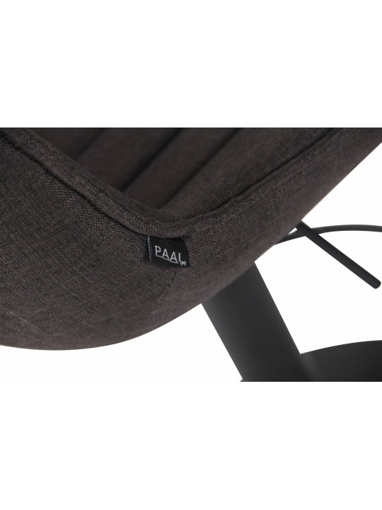 Set 2 taburete de bar tesatura Lentini, gri închis