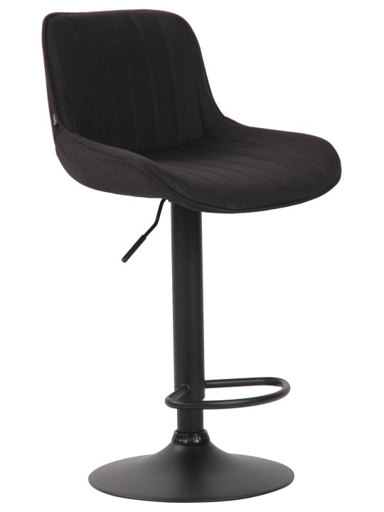 Set 2 taburete de bar tesatura Lentini, negru