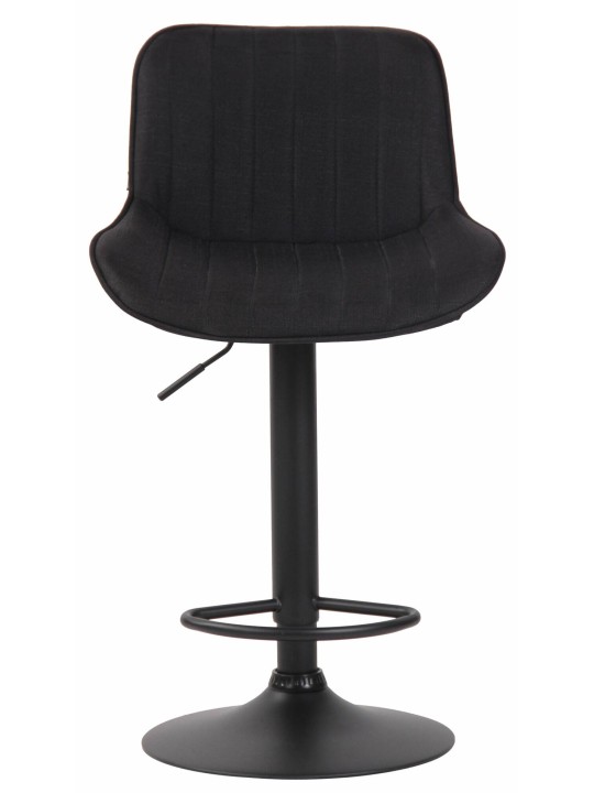 Set 2 taburete de bar tesatura Lentini, negru