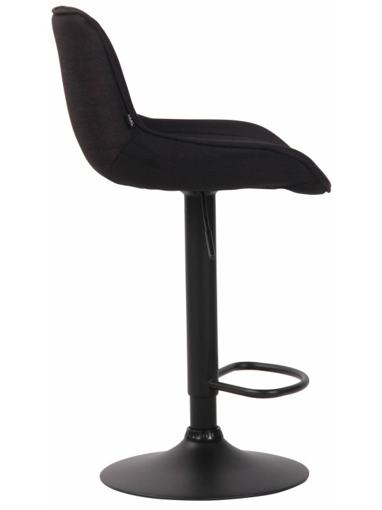 Set 2 taburete de bar tesatura Lentini, negru
