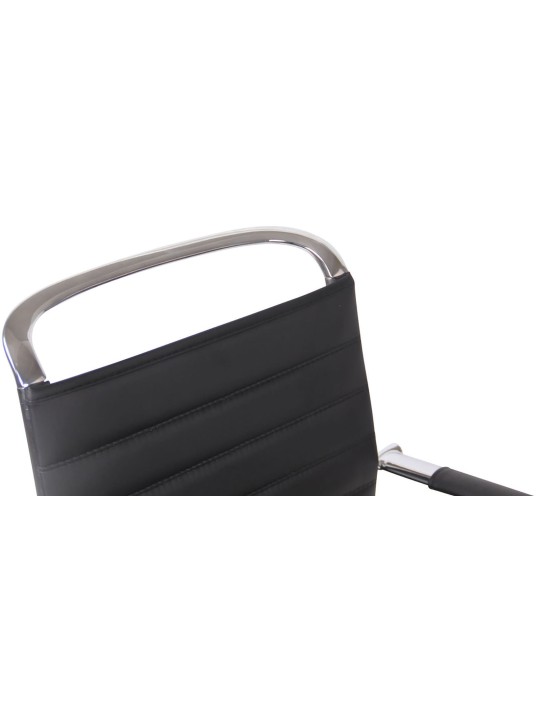 Set 2 scaune vizitator Balve imitatie piele, negru