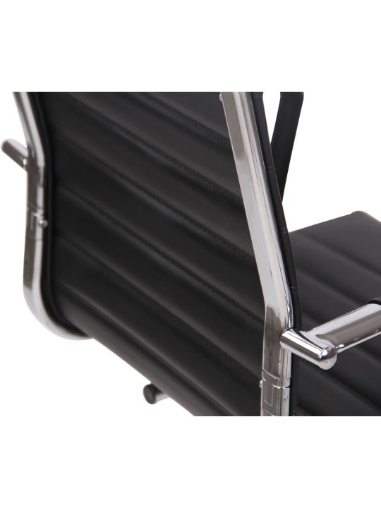 Set 2 scaune vizitator Balve imitatie piele, negru