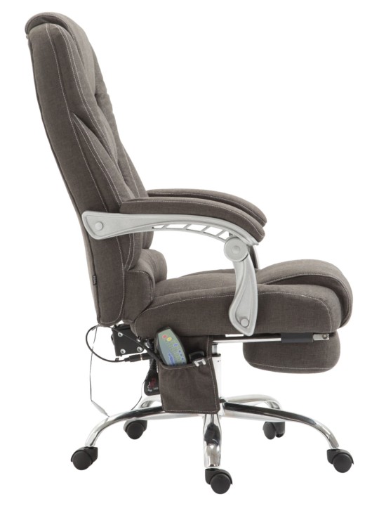 Scaun de birou tesatura Pacific cu functie de masaj, gri închis