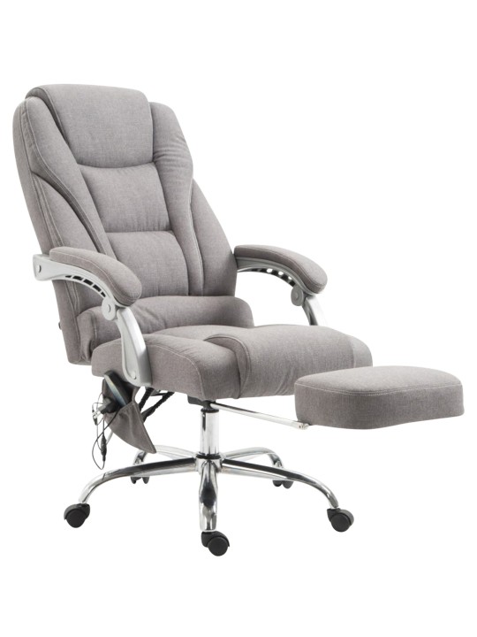 Scaun de birou tesatura Pacific cu functie de masaj, gri