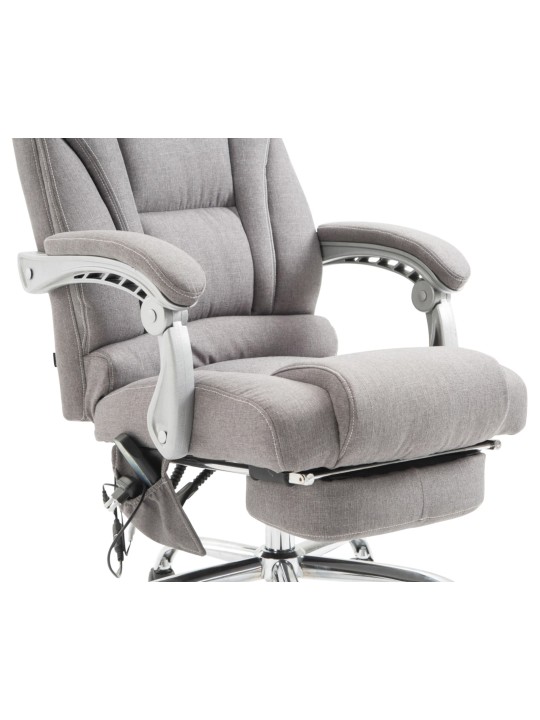 Scaun de birou tesatura Pacific cu functie de masaj, gri