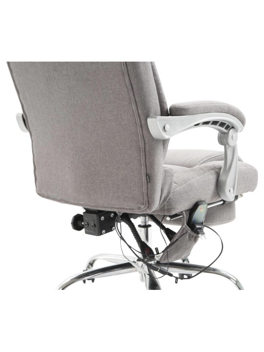 Scaun de birou tesatura Pacific cu functie de masaj, gri