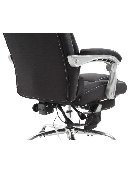 Scaun de birou tesatura Pacific cu functie de masaj, negru