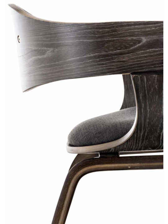 Set 2 scaune din material Kingston, gri/gri închis Set 2 scaune din material Kingston, gri/gri închis