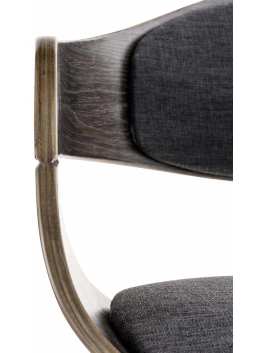 Set 2 scaune din material Kingston, gri/gri închis Set 2 scaune din material Kingston, gri/gri închis